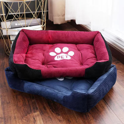 Warm Bone Pet Dogs Bed Washable House Cat Puppy Cotton Kennel Mat Soft Nest Dog Baskets Pet Products For Small Medium Large Dog