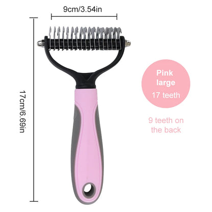 Dog Brush Pet Dog Hair Remover Cat Comb Grooming And Care Brush For Matted Long Hair and Short Hair Curly Dog Supplies Pet Items