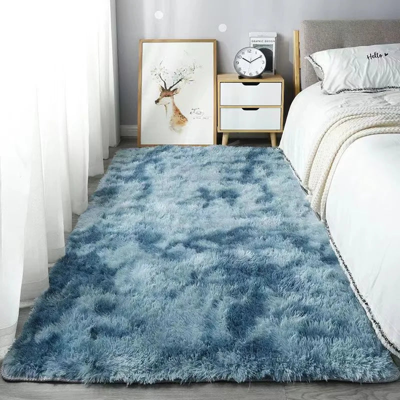 VIKAMA 60X160cm Silk Wool Rugs Women's Room Rug Floor Mats Room Carpet Bedroom Foot Bed Sleeping Room Rugs Mats In The Bedroom