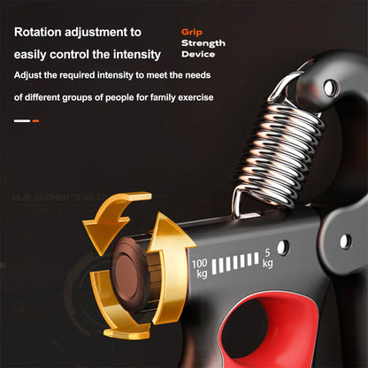 5-100Kg Hand Gripper Gym Wrist Expander Hand Strengthener Adjustable Dynamometer Hand Grip Finger Forearm Trainer Muscle Recover