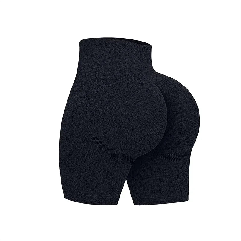 Summer Seamless Gym Women Cycling Shorts Coquette Skinny Stretch Breathable Sport Shorts High Waist Solid Color Fitness Pants