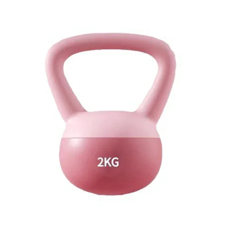 Soft kettlebells, women carrying kettlebells, deep squat strength training, soft bottomed kettlebells