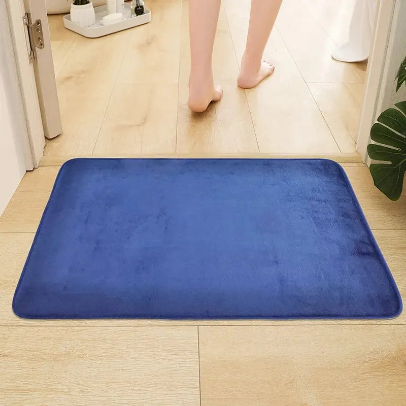 Elegant Memory Foam Bath Mat: Non-Slip, Stain-Resistant, Soft Comfort, Home Decor Rug - Perfect for Bathroom, Bedroom, Kitchen