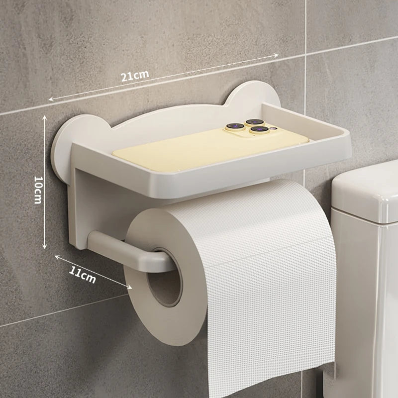 Bathroom Paper Towel Holder Without Punching Paper Towel Holder Storage